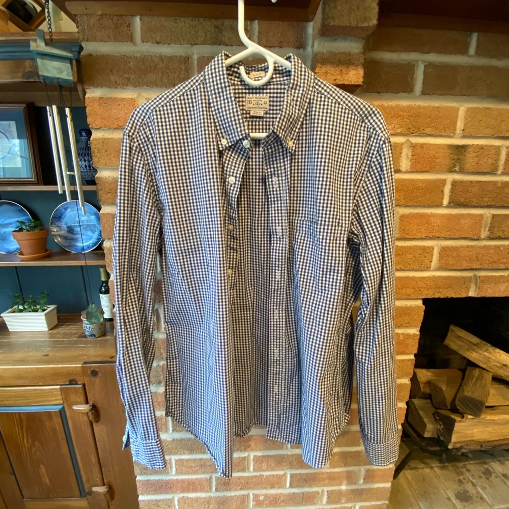 J Crew Gingham Button Up - image 3